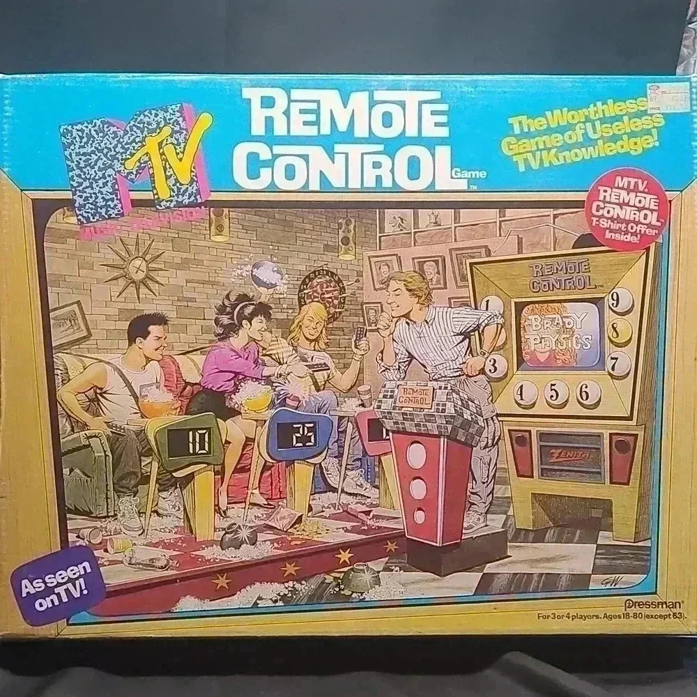 1989 pressman remote control MTV television knowledge game